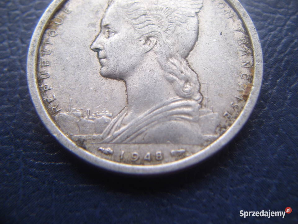 Stare monety 2 franki 1948 Afryka Francuska podkarpackie Lesko sprzedam