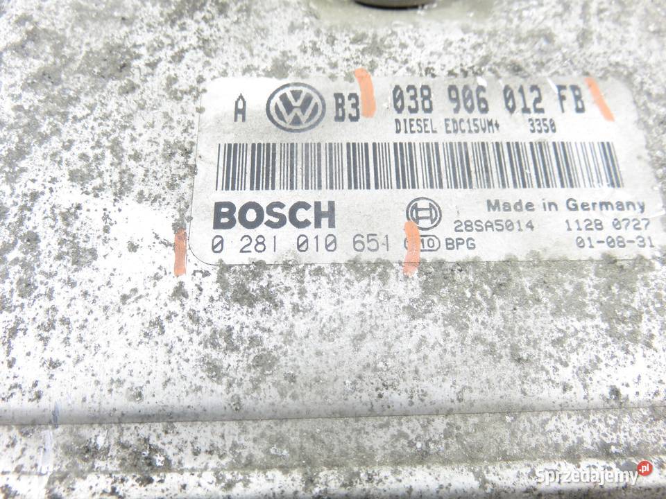 STEROWNIK VW GOLF IV 19 TDI 038906012FB osobowe sprzedam