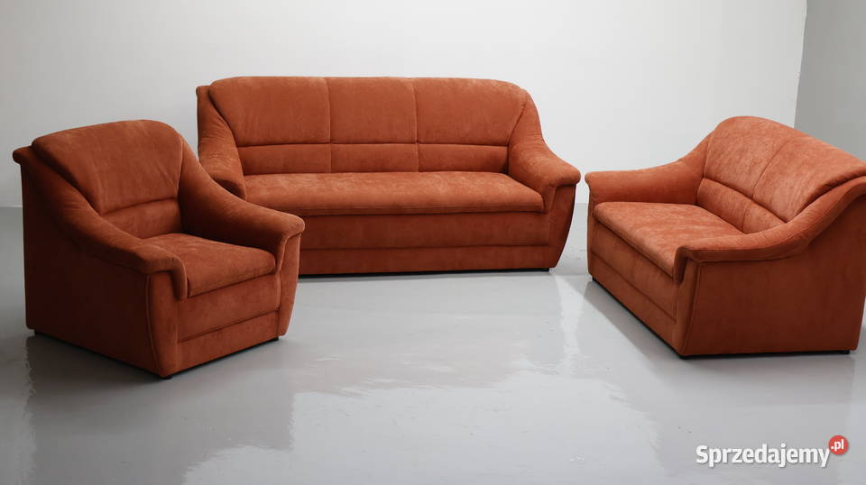 TŁŁ wygodny KOMPLET 321 zestaw sofy kanapy Rudy wielkopolskie Poznań sprzedam