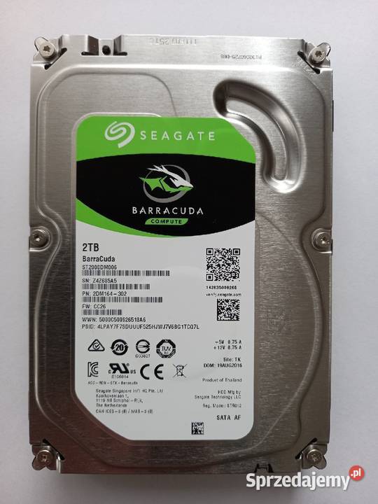 Dysk 2TB SATA III 35 BarraCuda ST2000DM006 3,5” Tomaszów Lubelski