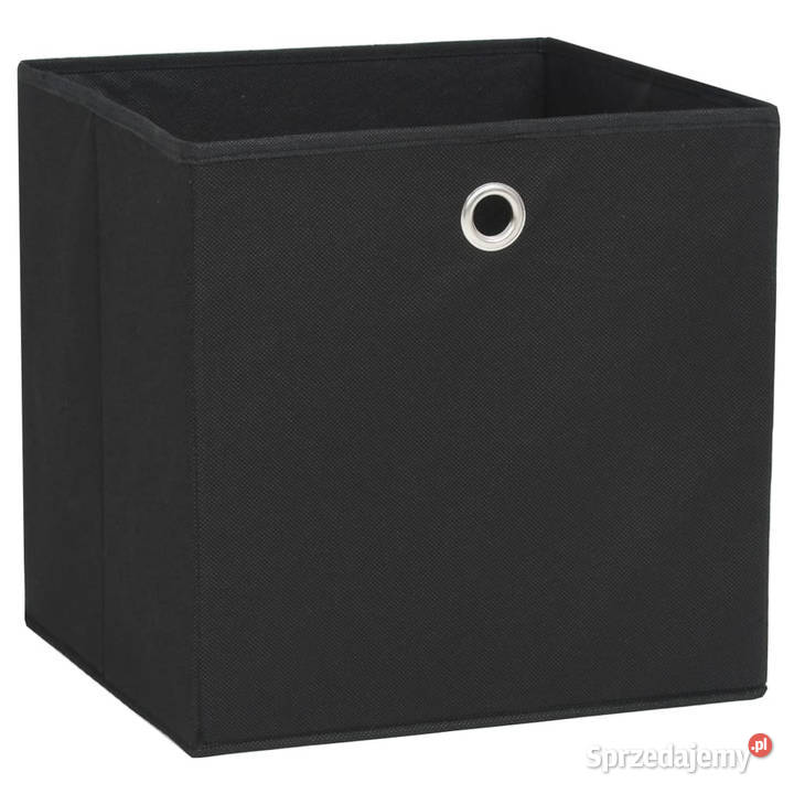 Pudełka z włókniny 4 28x28x28 czarne WM325187 mazowieckie Warszawa