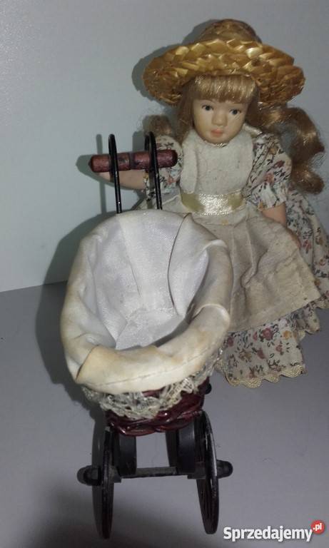 Zestaw porcelanowych lalek rower wózek huśtawka Dla Dziecka Ropczyce