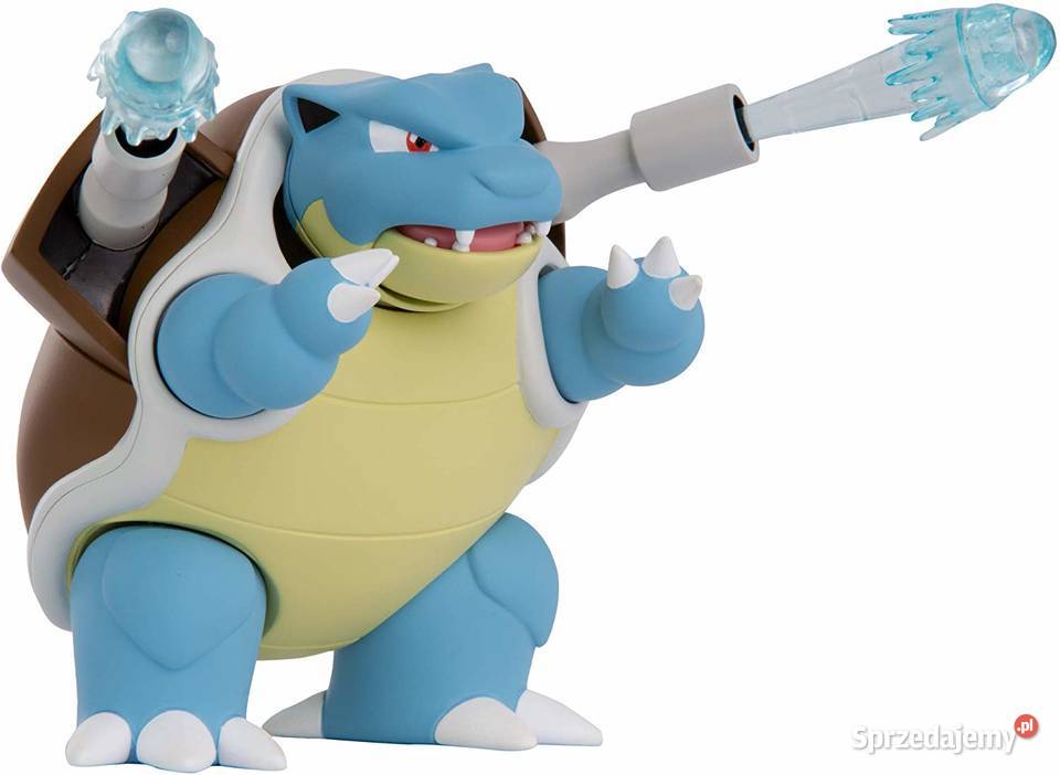 Figurka POKEMON Blastoise Turtok z Funkcją Ataku Plastik  sprzedam