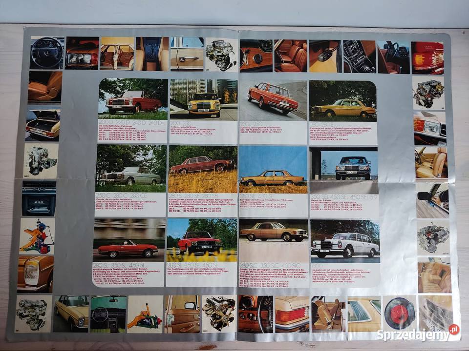 Prospekt rozkładany broszura Mercedes Benz seria Czasopisma Głuchołazy