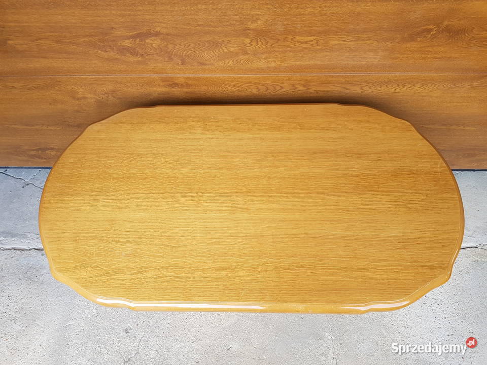 Ława drewniana owalna 108x59x50 mazowieckie Warszawa