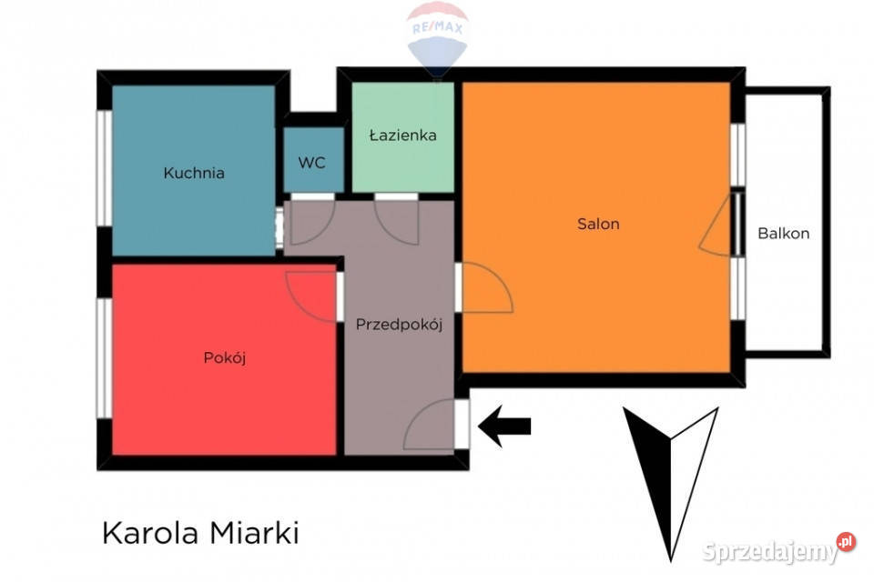 2 pokoje z balkonem inwestycyjnie Łódź Bałuty piwnica