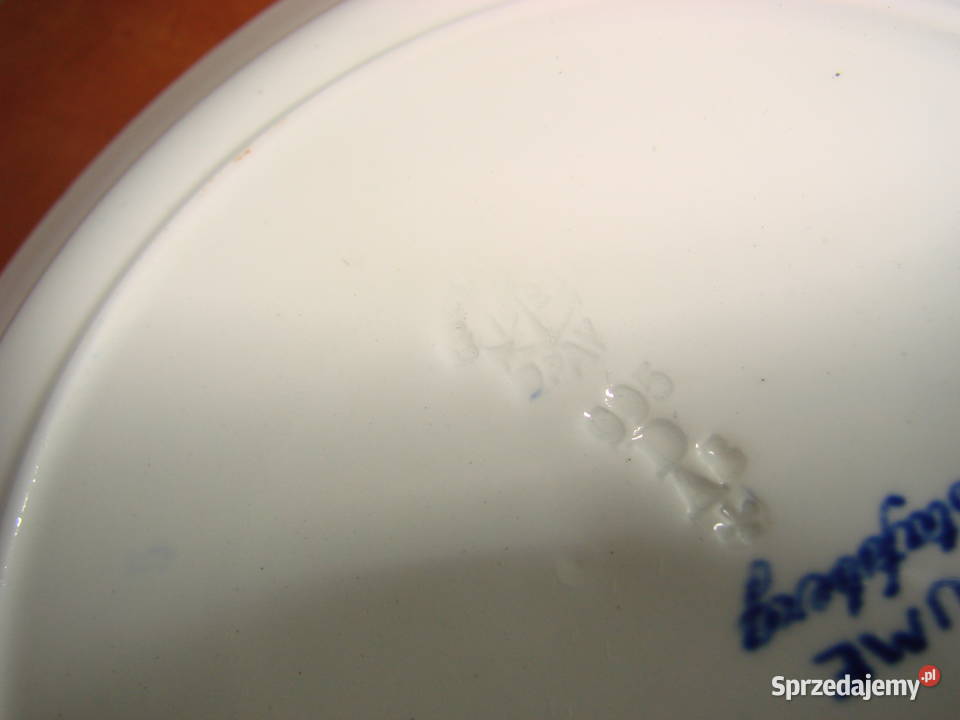 Gustafsberg Fiume stary porcelanowy talerz Pruszcz Gdański