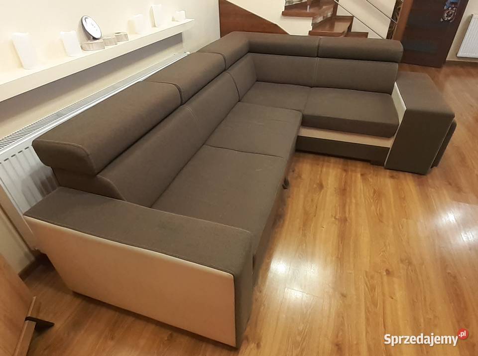 Narożnik 260x196 funkcja spania regulowane 80cm