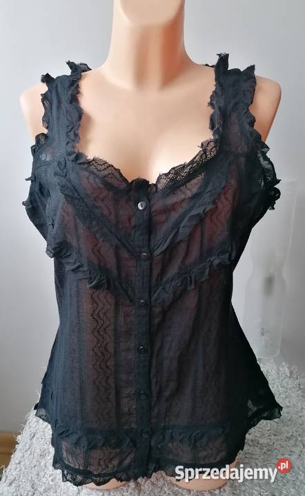 NOWA CZARNA BLUZKASOUTH R UK 16EUR 42 Odzież damska Łódź