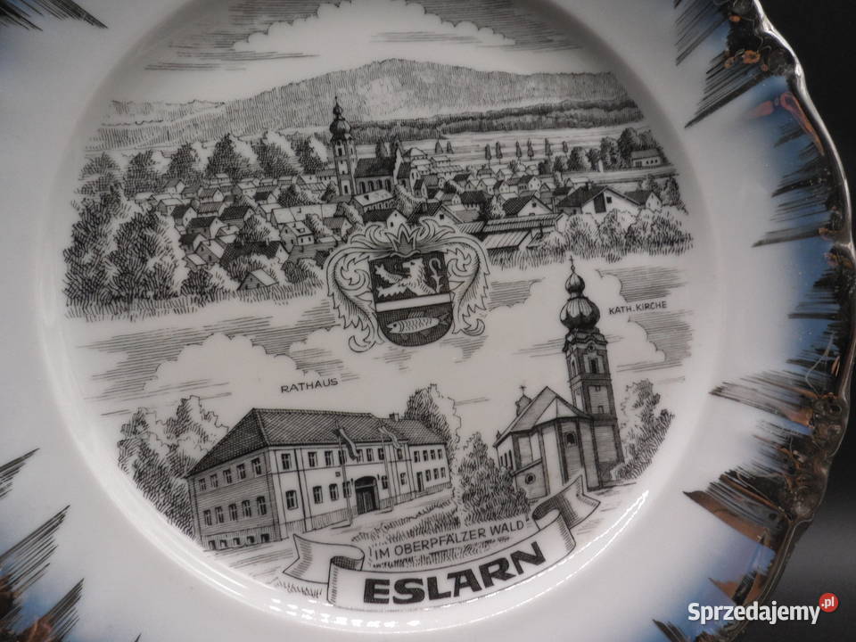 Talerz kolekcjonerski z wizerunkami Ratusza Raszków