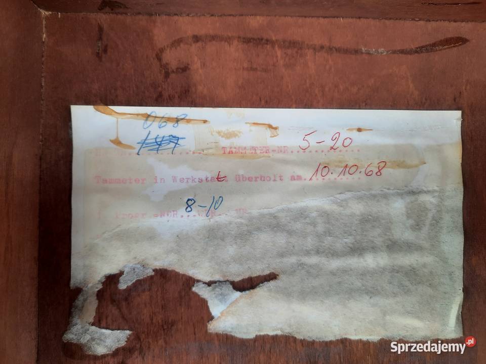 83 Stary zegar Infratam Tammeter pomiar Tczew