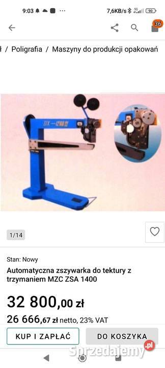 Zszywarka na drut płaski i inne maszyny Bielsk Podlaski