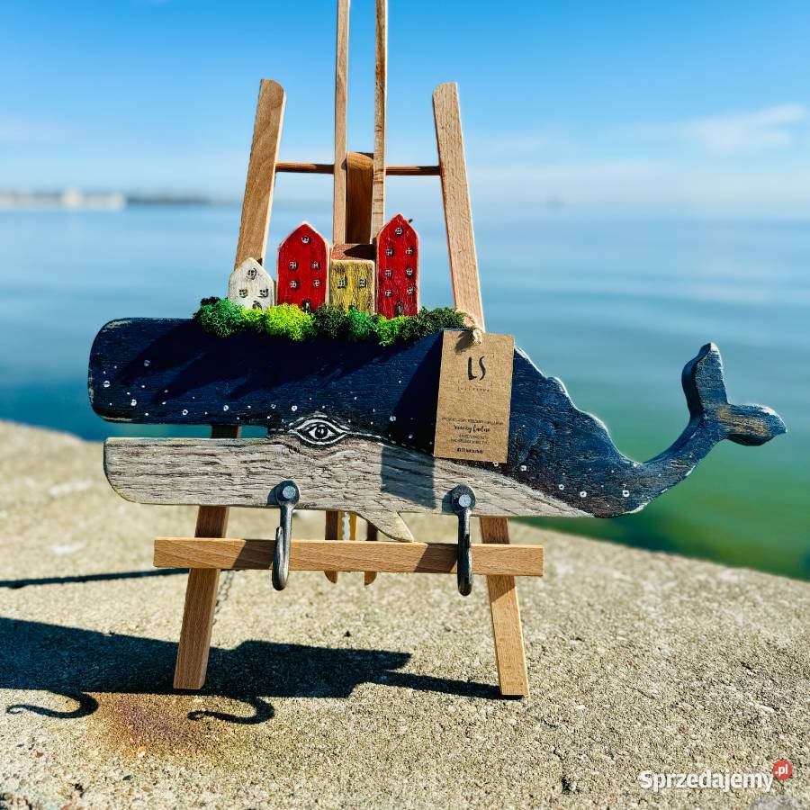 LUKI SZTUKI Dekoracja morska WIELORYB duży Gdynia sprzedam