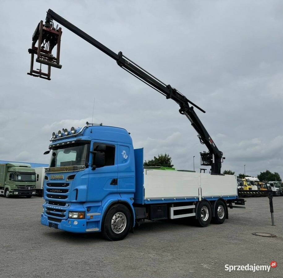 Scania Skrzynia z dzwigiem 654123km mazowieckie Warszawa sprzedam