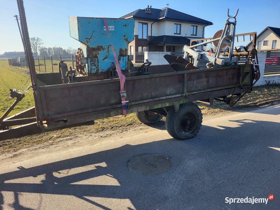 Rozrzutnik obornika jednoosiowy platforma nieuszkodzony Nawożenie