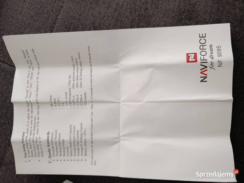 zegarek męski chłopięcy naviforce 9095 Poznań