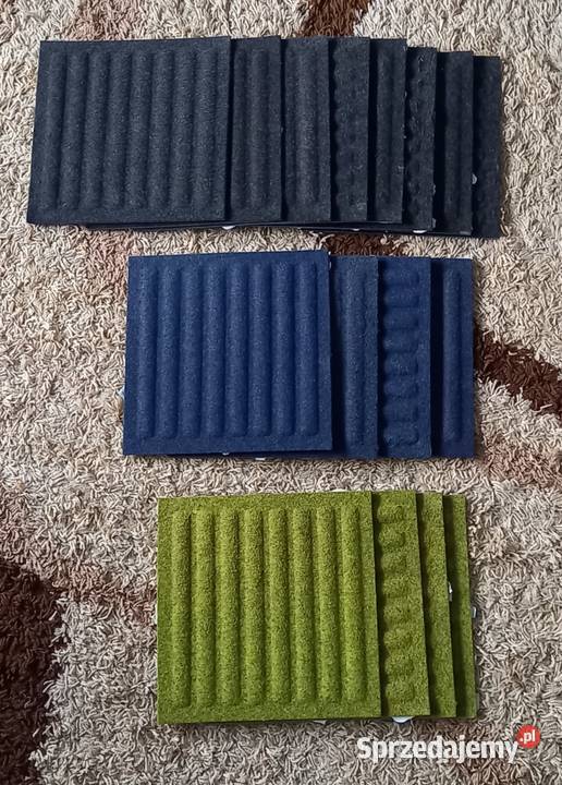 Panele filcowe 30x30 w 3 kolory 16 sztuk Małkinia Górna