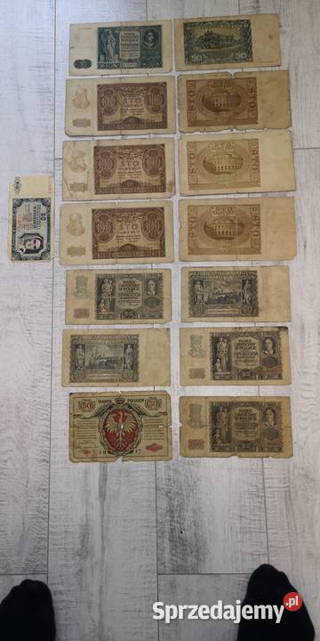 Zestaw banknotów kolekcjonerskich łódzkie Łódź