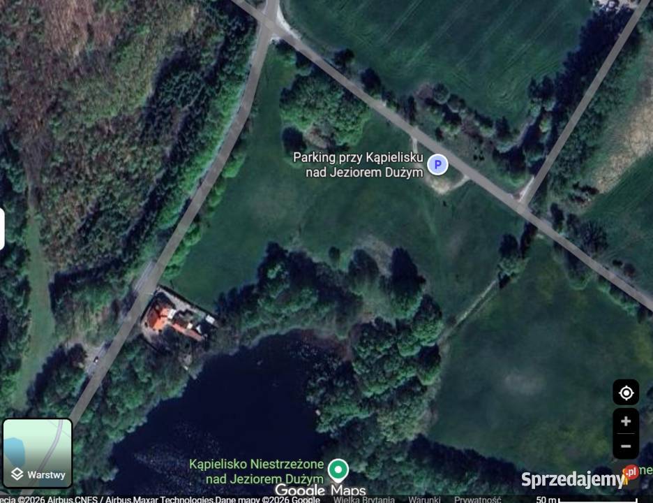 Unikat Duża działka Jeziorem Dużym z warunkami 13280m2