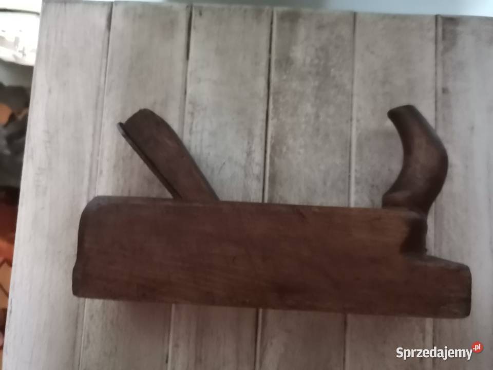 Zabytkowy strug hebel drewniany Art Deco Kraków