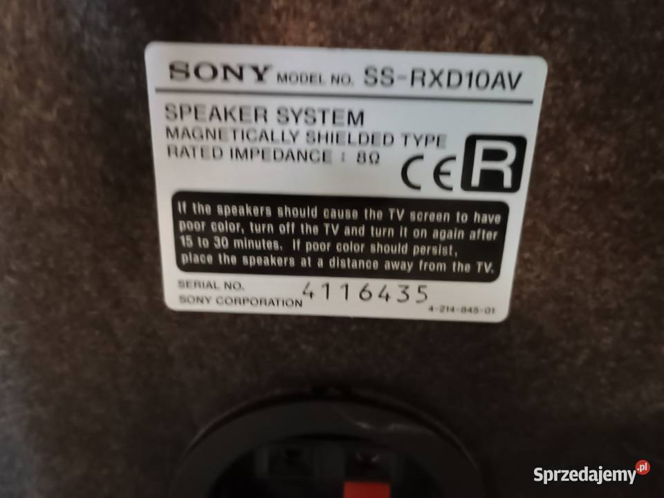 Kolumny głośnikowe Sony Wągrowiec sprzedam