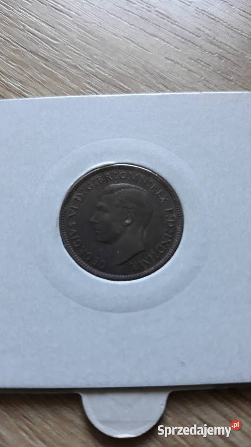 1 Farthing 1938 r Jerzy VI WBrytania około Konin