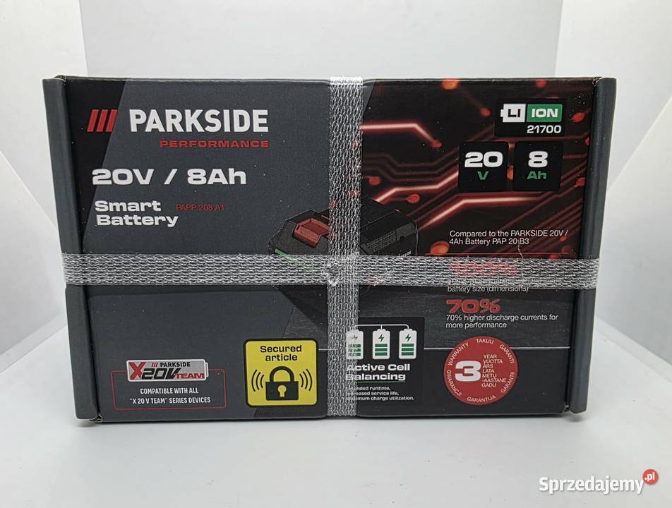 Akumulator bateria LiIon Parkside 20 V 8 Ah PAPP Elbląg