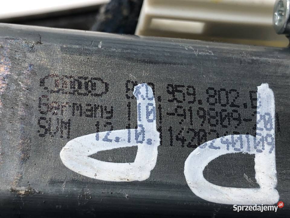 PODNOŚNIK SZYBY PRAWY PRZÓD AUDI A6 C7 4G0837462