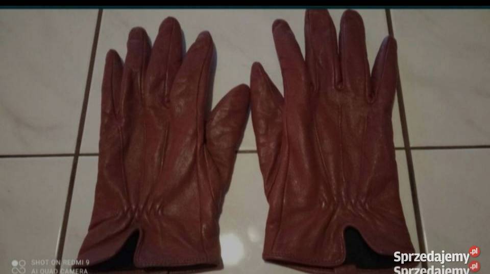 Rękawiczki skórzane damskie w ładnym stanie Wrocław