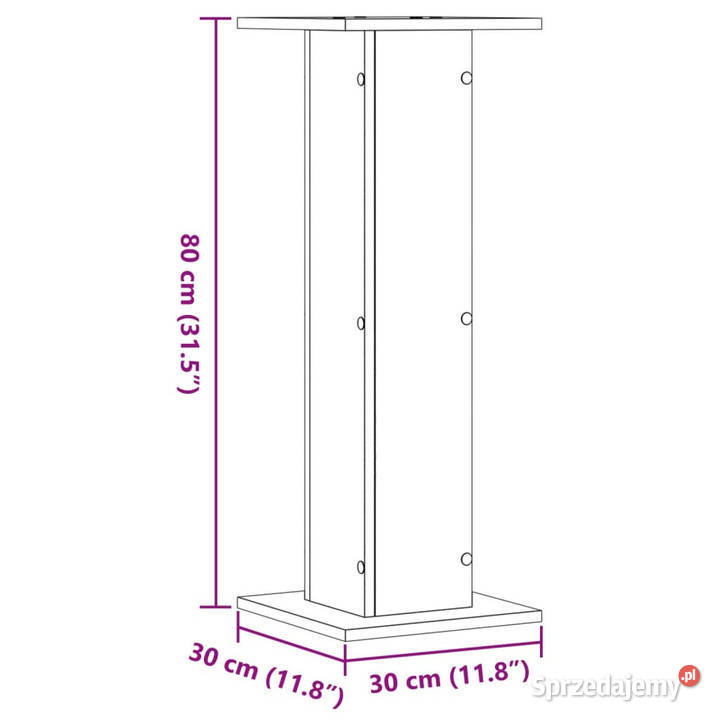 Stojaki na rośliny 2 czarne 30x30x80 WM3307865 Warszawa sprzedam