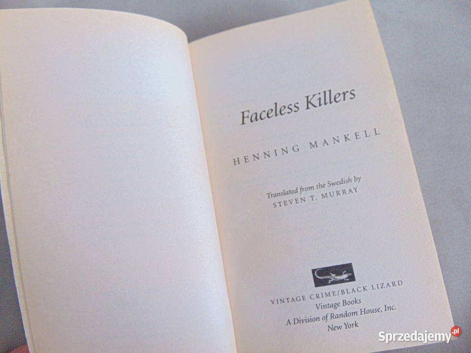 Faceless Killers Henning Mankell Morderca bez Proza i poezja Lublin