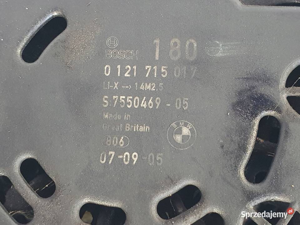 ALTERNATOR BMW E87 E90 20 i bosch 0121715017 lubelskie Chełm