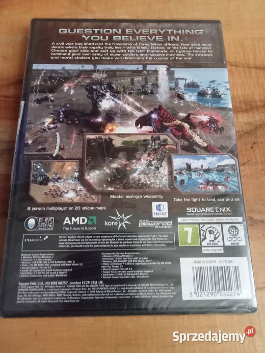 supreme commander 2nowa pc dvd rom wielkopolskie Nowy Tomyśl