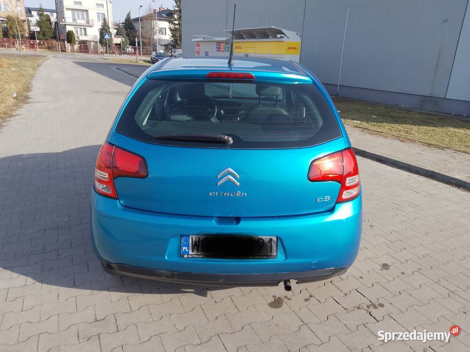 Citroen C3 II 2010r 11 8v BG Sekwencja Przebieg centralny zamek mazowieckie