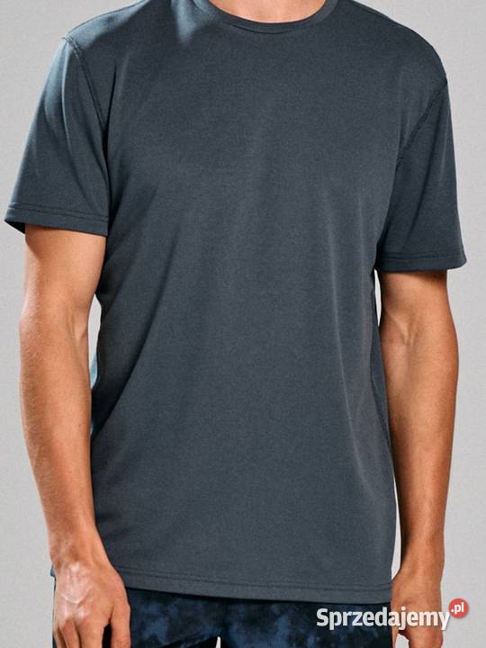grafitowa koszulka sportowa męska active Sinsay Rozmiar L