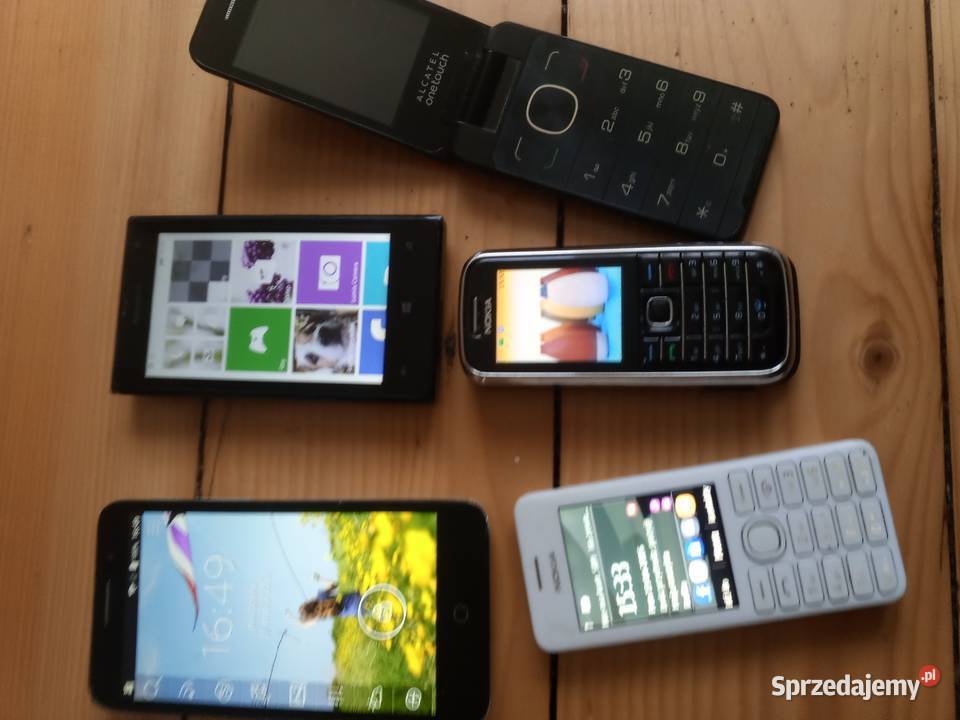 Sprzedam 5 telefony Alcatel Nokia Sprawne stan Skawina sprzedam