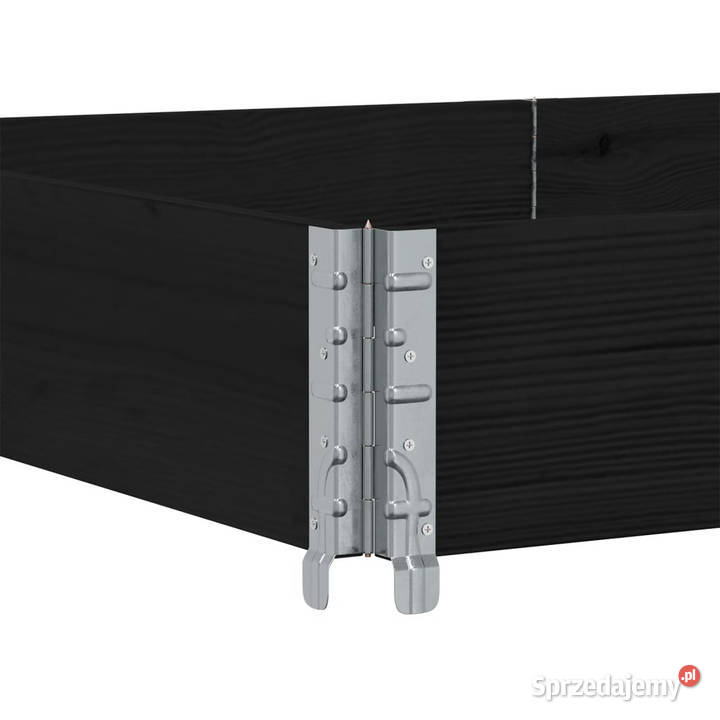 Nadstawka paletowa czarna 150x100 lite drewno