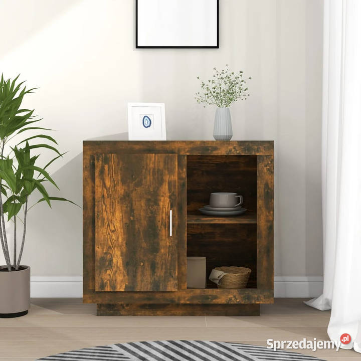 Szafka przydymiony dąb 80x40x75 WM817237 Warszawa