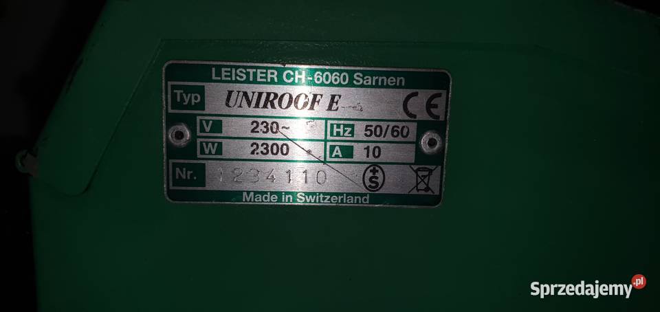 Leister Uniroof E40 folia membrana automat Jastrzębie-Zdrój