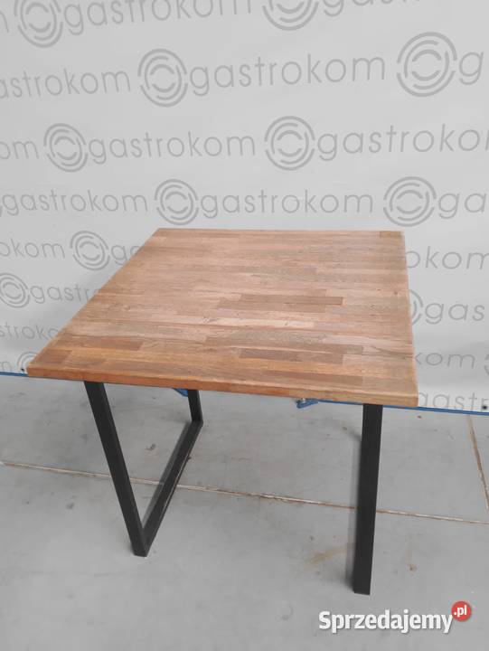 Stół z blatem drewnianym klejonym 80x80x77 Biznes i Przemysł dolnośląskie Wrocław