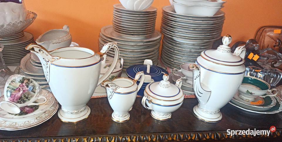 Komplet Dzbanek do kawy i na wodę Cukiernica KPM Porcelana i szkło Gdańsk sprzedam