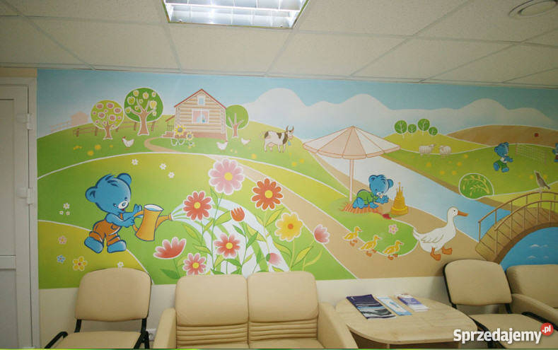 Artystyczne malowanie ścian Rysunek Ilustracja Szczecin