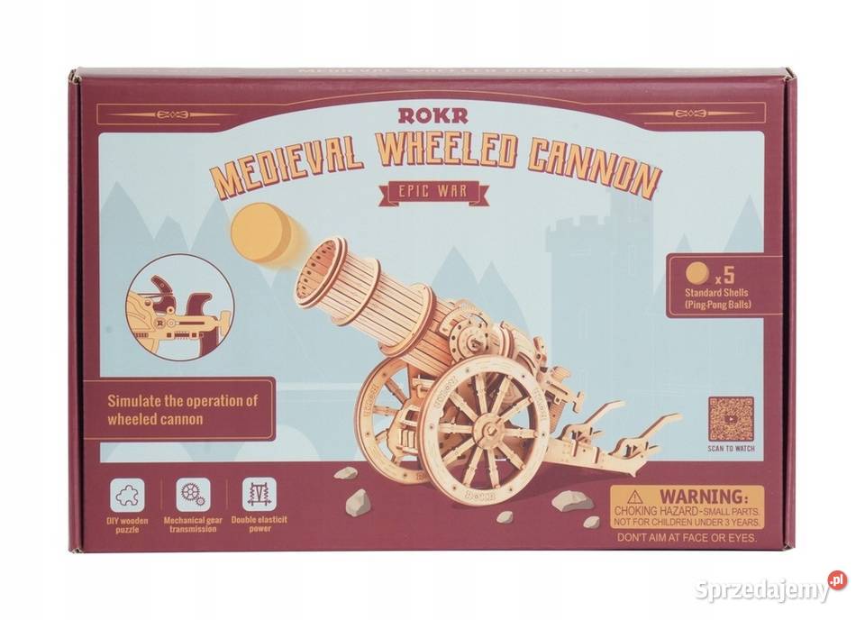 ROBOTIME Drewniane Puzzle 3D Średniowieczna Zamość