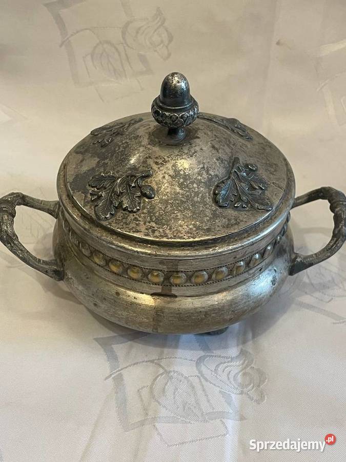 Posrebrzana cukiernica Kummer Warszawa małopolskie Kraków