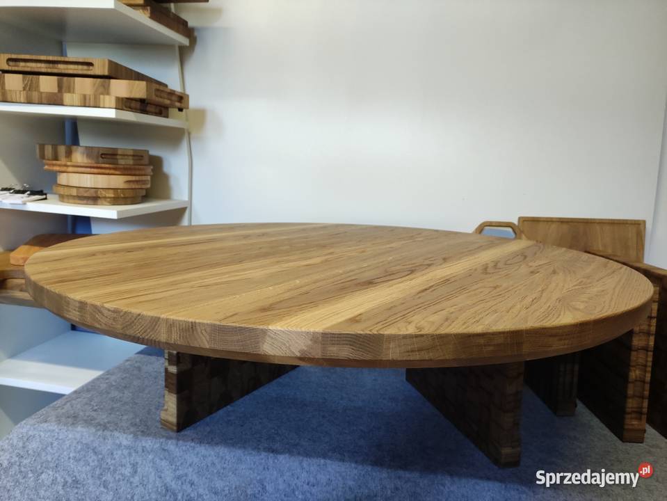 Blat dębowy okragły fi95 100 Gardzienice Pierwsze