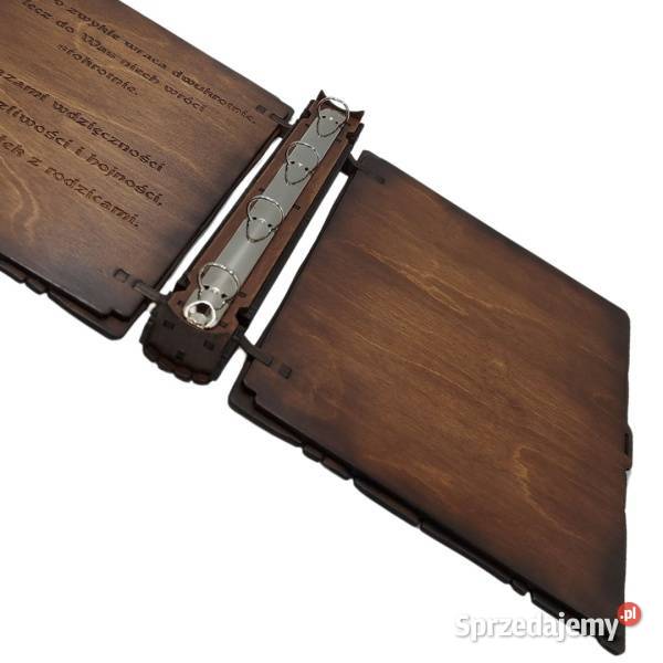 Drewniany Segregator A4 Personalizowany i Tworkowa