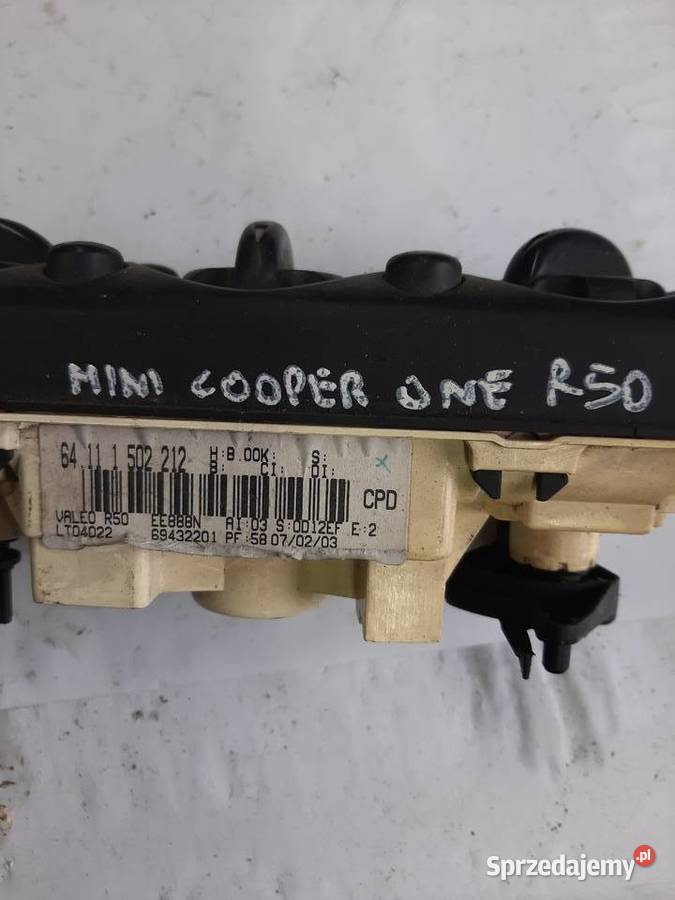 MINI COOPER MINI ONE R50 R52 panel nawiewu Ksawerów
