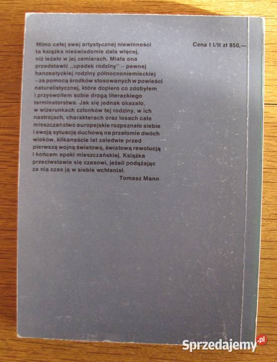 Tomasz Mann Buddenbrookowie t II Parczew