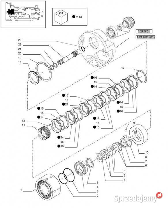 Holland T6010 Wałek 47134577 Pozostałe Jastrzębniki
