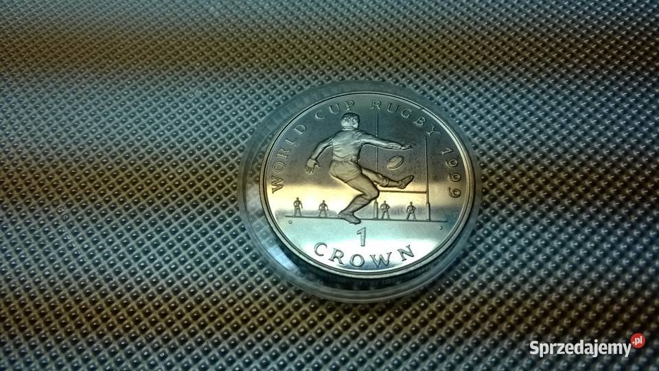 MONETA Wyspa Man 1 korona 1999 Puchar Świata w